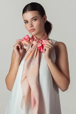 Croata small scarf Motif: Glagolitic alphabet