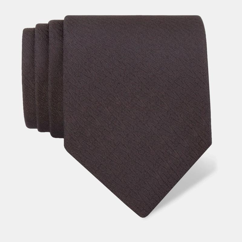 Cravat CROATA Thematic  Glagolitic alphabet Black  Silk 100%  