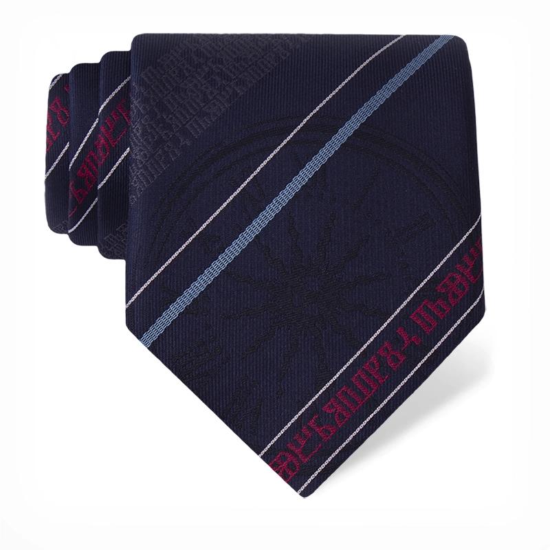 Cravat CROATA Thematic  Dubrovnik Dark blue  Silk 100%  