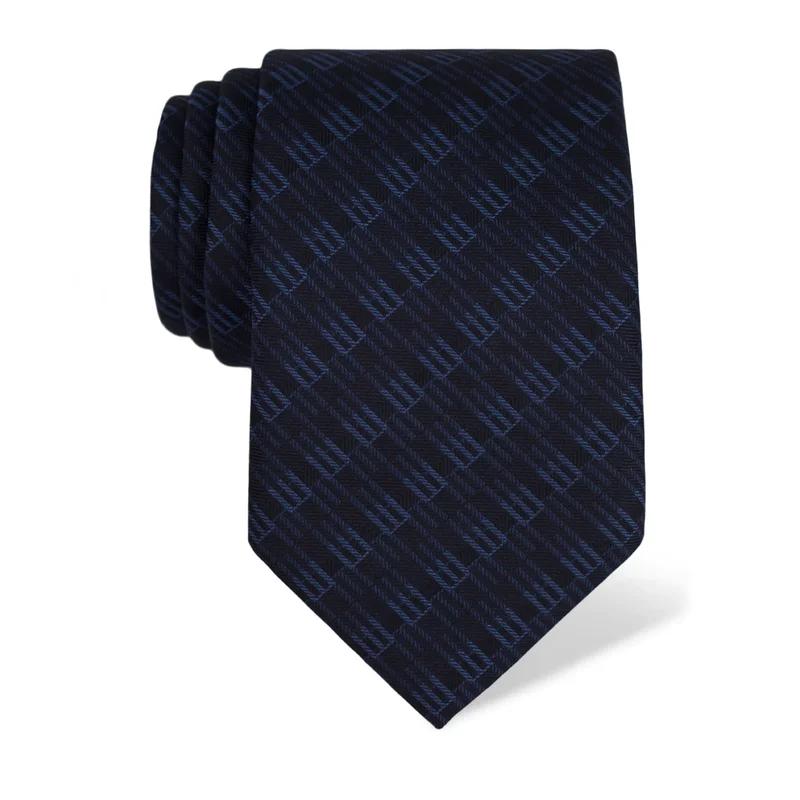 Cravat CROATA Thematic  Glagolitic alphabet Dark blue  Silk 100%  