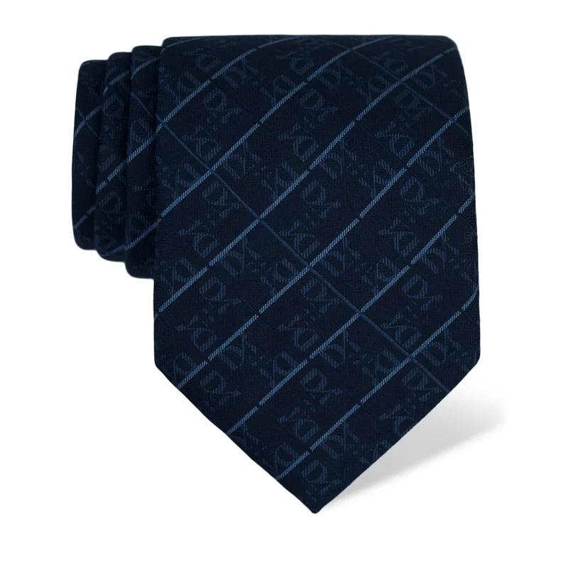 Cravat CROATA Thematic  Glagolitic alphabet Dark blue  Silk 100%  