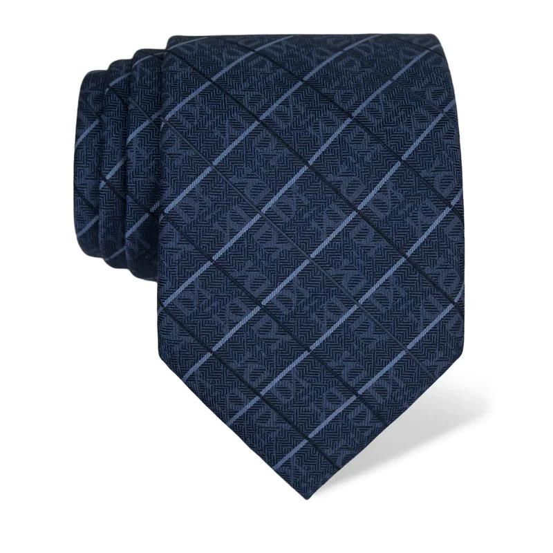 Cravat CROATA Thematic  Glagolitic alphabet Blue  Silk 100%  