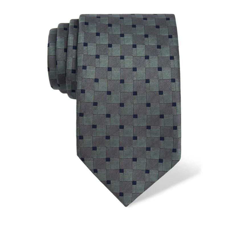 Cravat CROATA Thematic  Squares Light blue  Silk 100%  