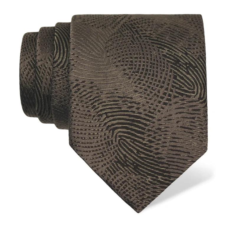 Cravat CROATA Thematic  Fingerprints by Ivan Vučetić Grey  Silk 100%  