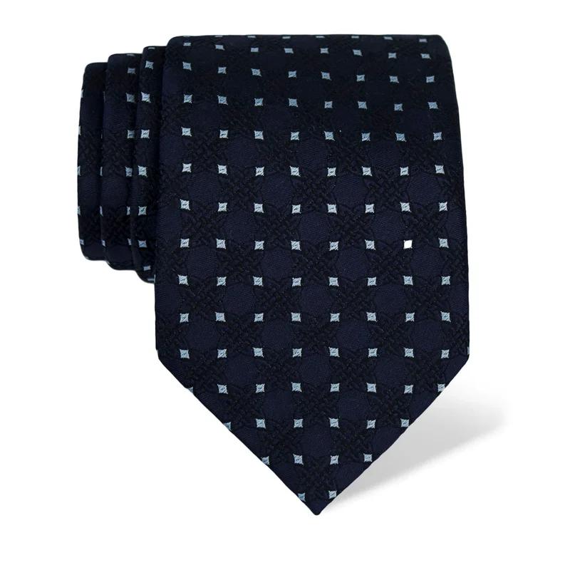 Cravat CROATA Thematic  Braiding Dark blue  Silk 100%  