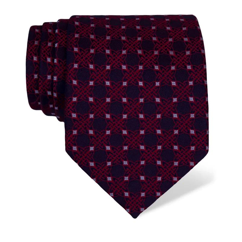 Cravat CROATA Thematic  Braiding Dark blue  Silk 100%  