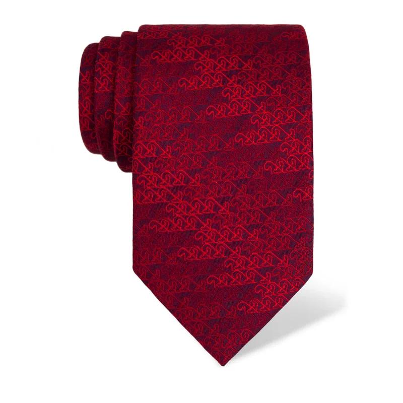 Cravat CROATA Thematic  Secession Red  Silk 100%  