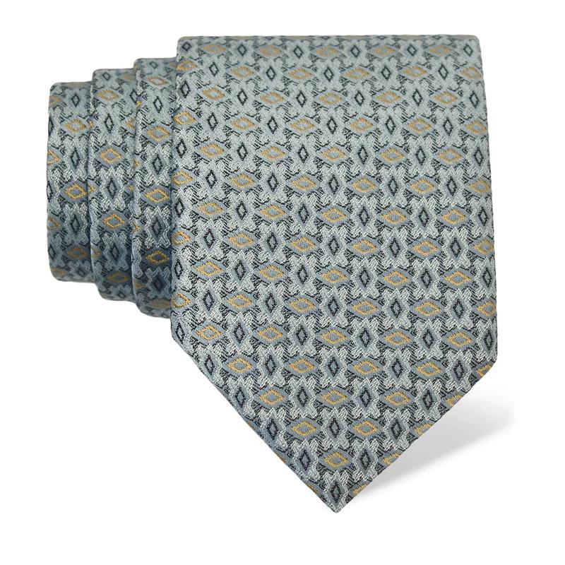 Cravat CROATA Thematic  Folk embroidery Light blue  Silk 100%  