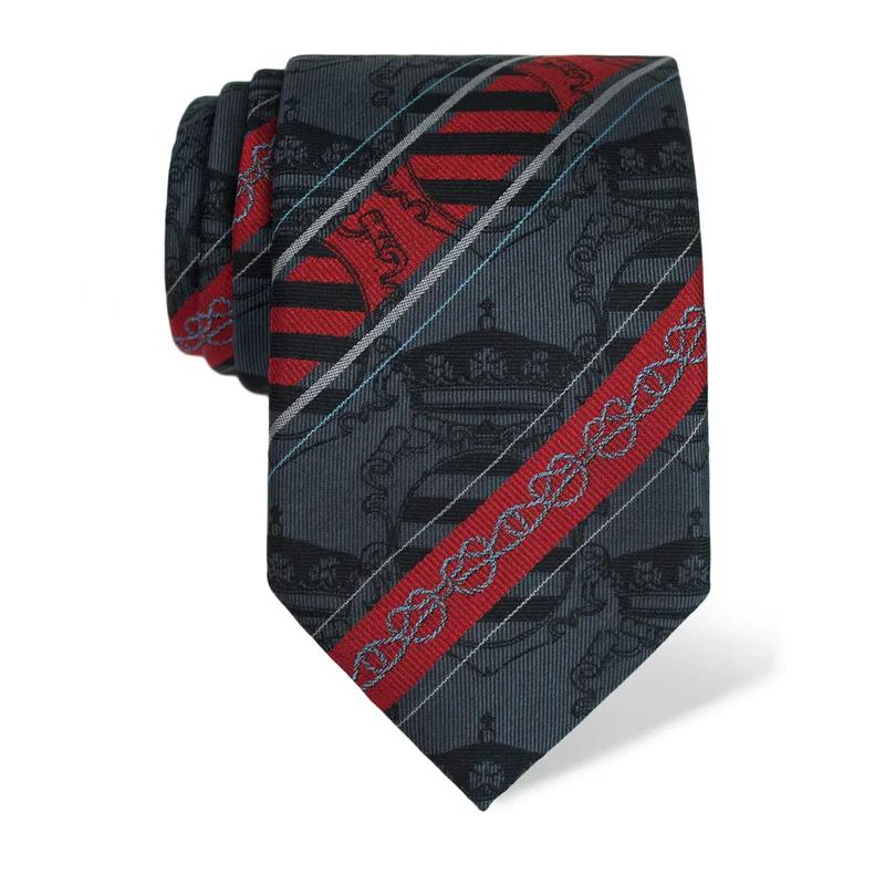 Cravat CROATA Thematic  Dubrovnik Grey  Silk 100%  