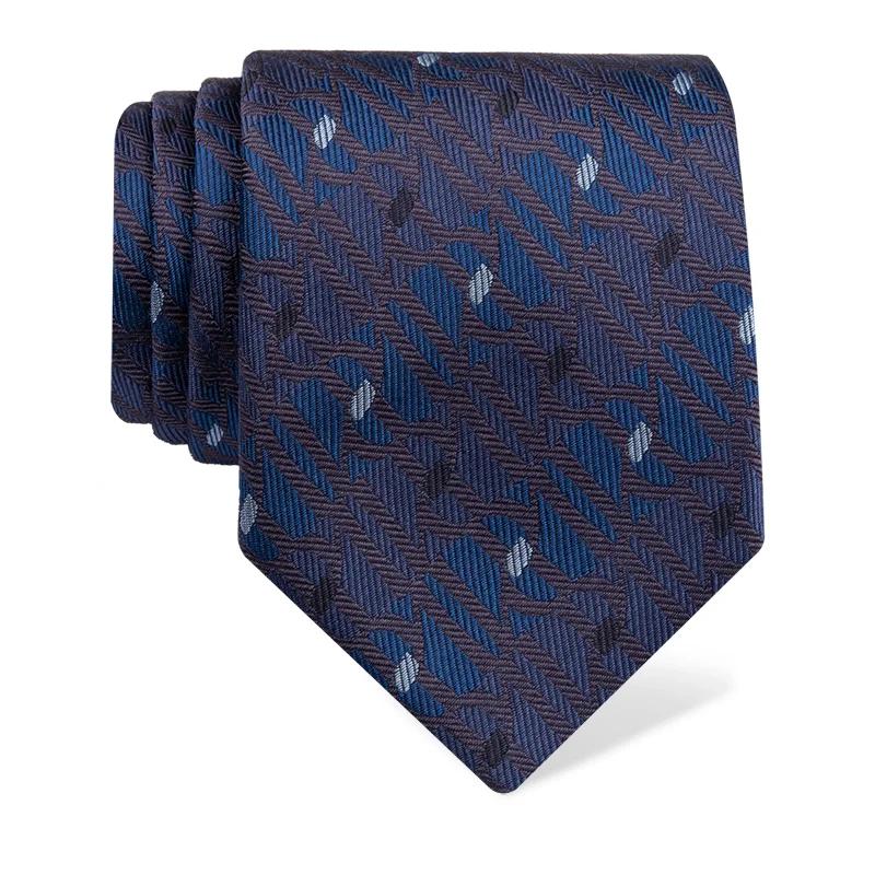 Cravat CROATA Brijuni Thematic  Glagolitic alphabet Petroleum grey  Silk 100%  