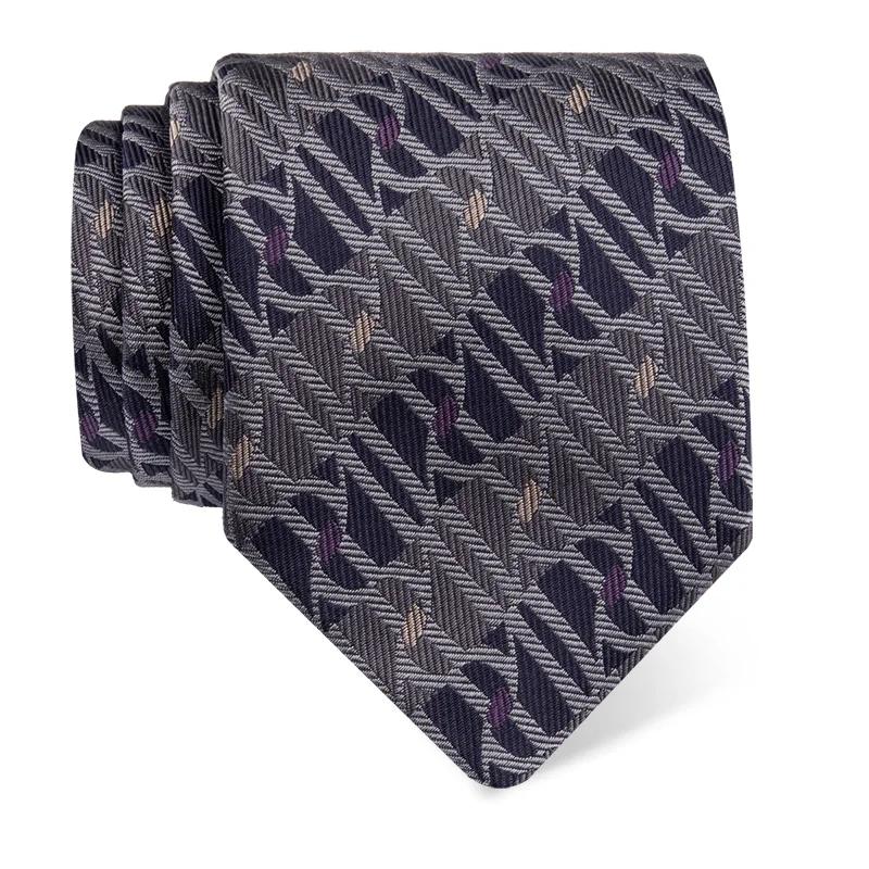 Cravat CROATA Brijuni Thematic  Glagolitic alphabet Purple  Silk 100%  