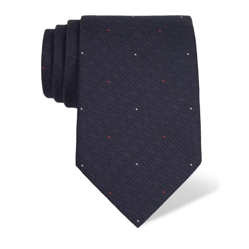 Cravat CROATA Brijuni Thematic  Glagolitic alphabet Dark blue  Silk 100%  