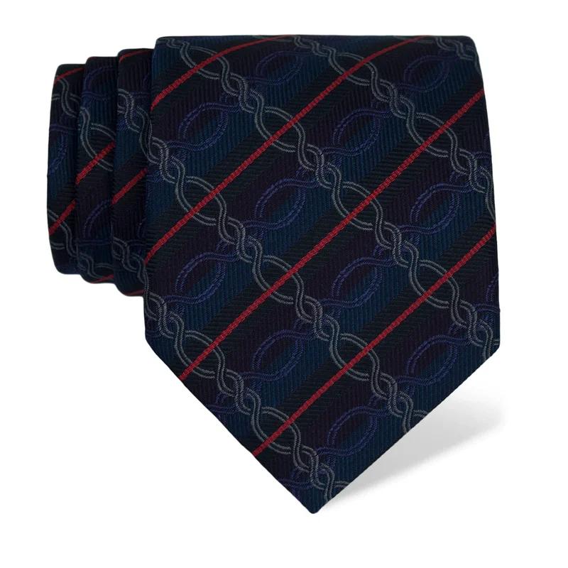 Cravat Brijuni Thematic  Braiding Dark blue  Silk 100%  