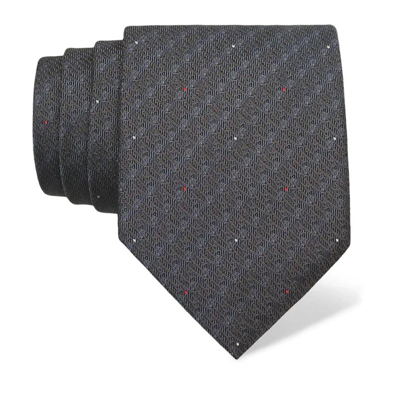 Cravat CROATA Brijuni Thematic  Glagolitic alphabet Grey  Silk 100%  