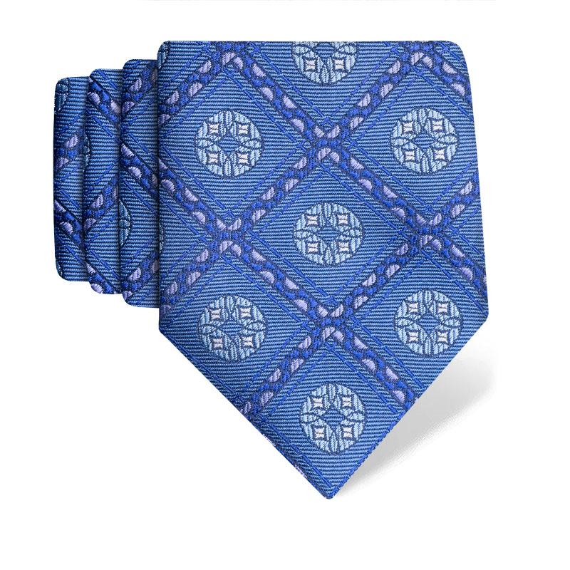 Cravat CROATA Thematic Large Secession Light blue  Silk 100%  