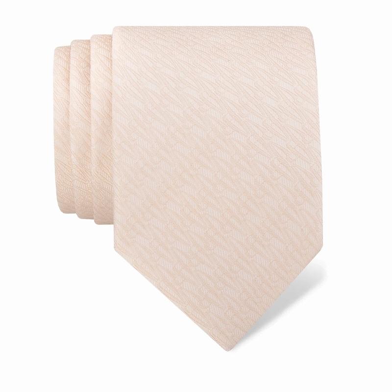 Cravat CROATA Thematic  Glagolitic alphabet Beige  Silk 100%  Short sleeve
