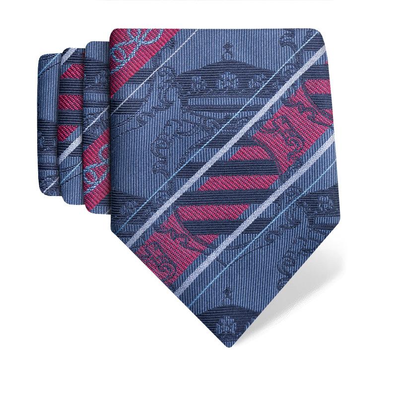 Cravat CROATA Thematic  Dubrovnik Blue  Silk 100%  