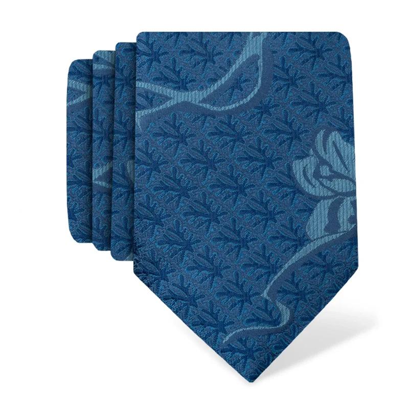 Cravat CROATA Trend Thematic  Secession Blue  Silk 100%  