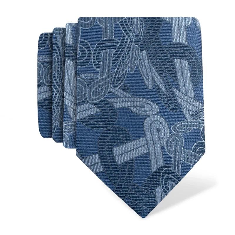 Cravat CROATA Trend Thematic  Braiding Blue  Silk 100%  