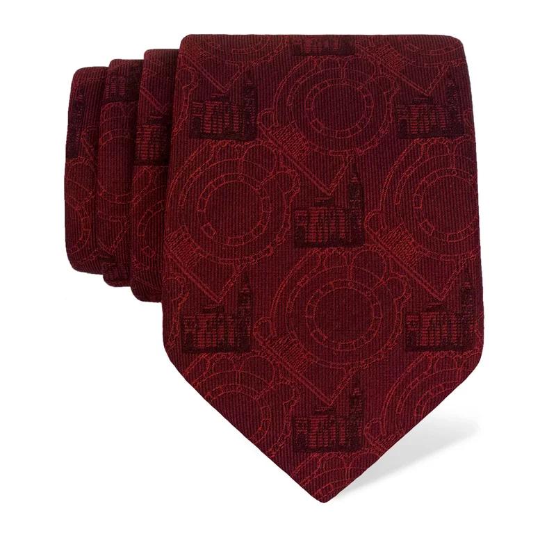 Cravat CROATA Thematic  Zadar Wine red  Silk 100%  