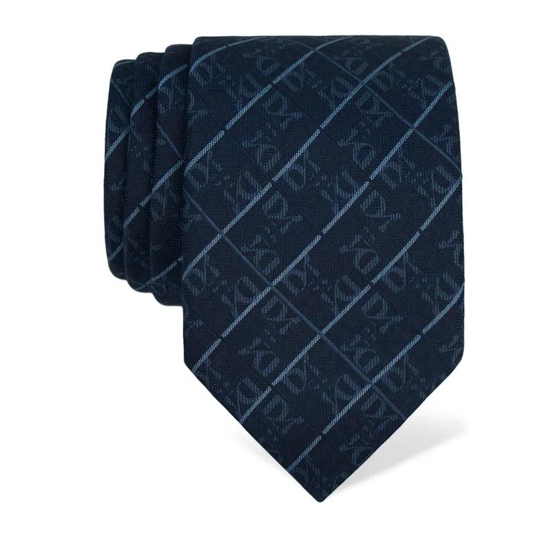 Cravat CROATA Thematic  Glagolitic alphabet Dark blue  Silk 100%  