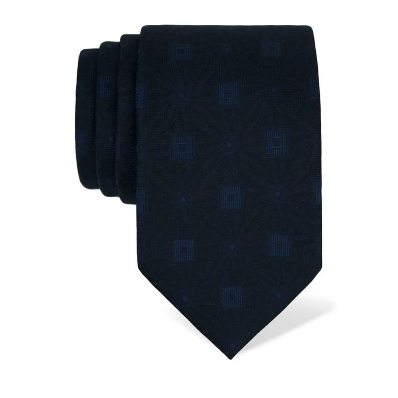 Cravat CROATA Thematic  Glagolitic alphabet Dark blue  Silk 100%  