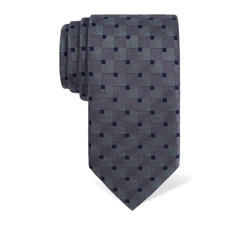 Cravat CROATA Thematic  Squares Light blue  Silk 100%  