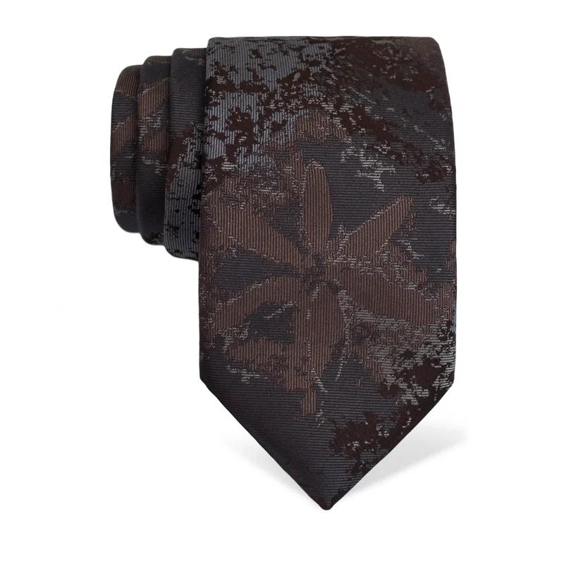Cravat CROATA Thematic  Water fountain Brown  Silk 100%  