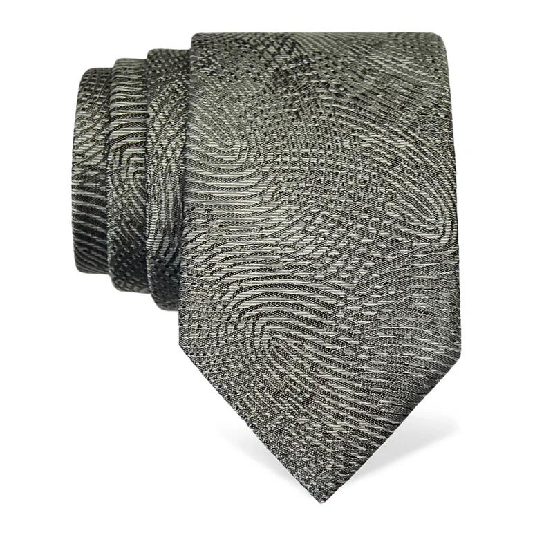 Cravat CROATA Thematic  Fingerprints by Ivan Vučetić Light grey  Silk 100%  