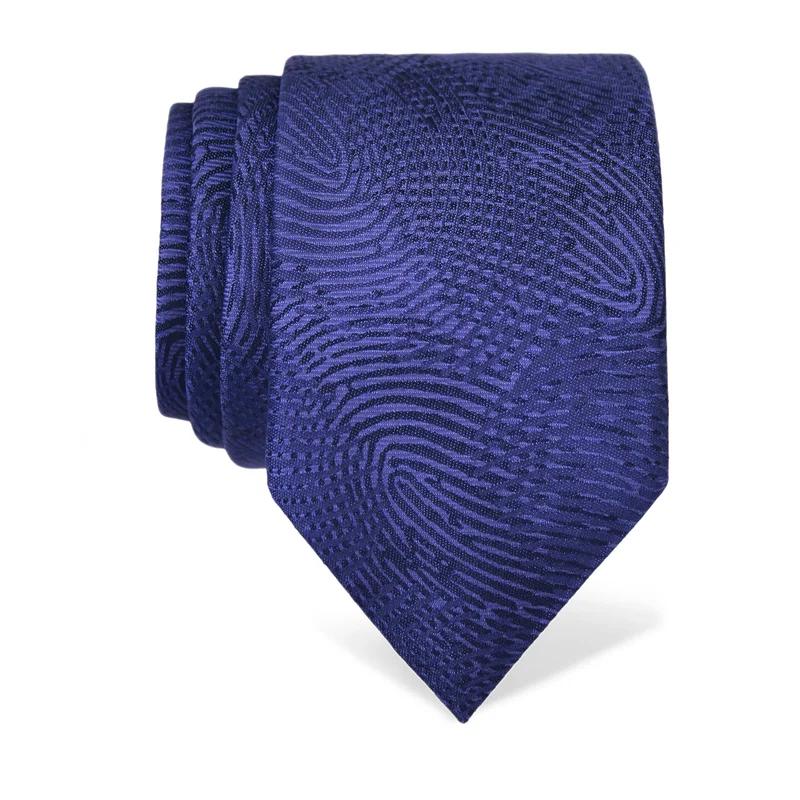 Cravat CROATA Thematic  Fingerprints by Ivan Vučetić Blue  Silk 100%  