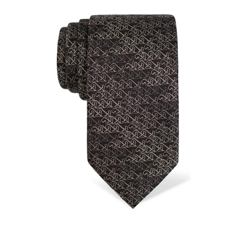 Cravat CROATA Thematic  Secession Black  Silk 100%  