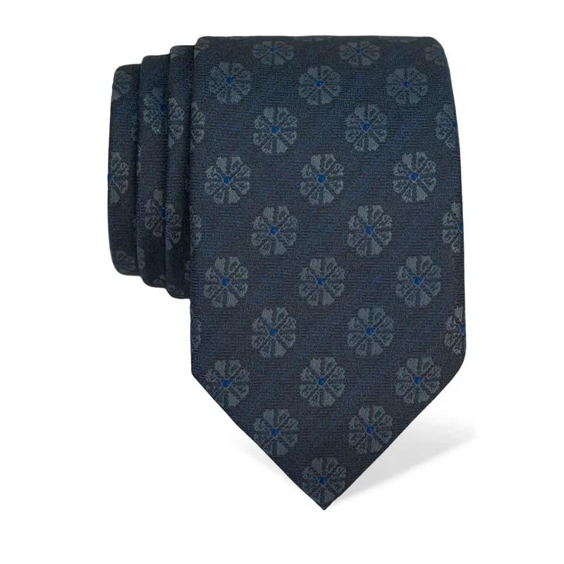Cravat CROATA Thematic  Folk embroidery Light blue  Silk 100%  