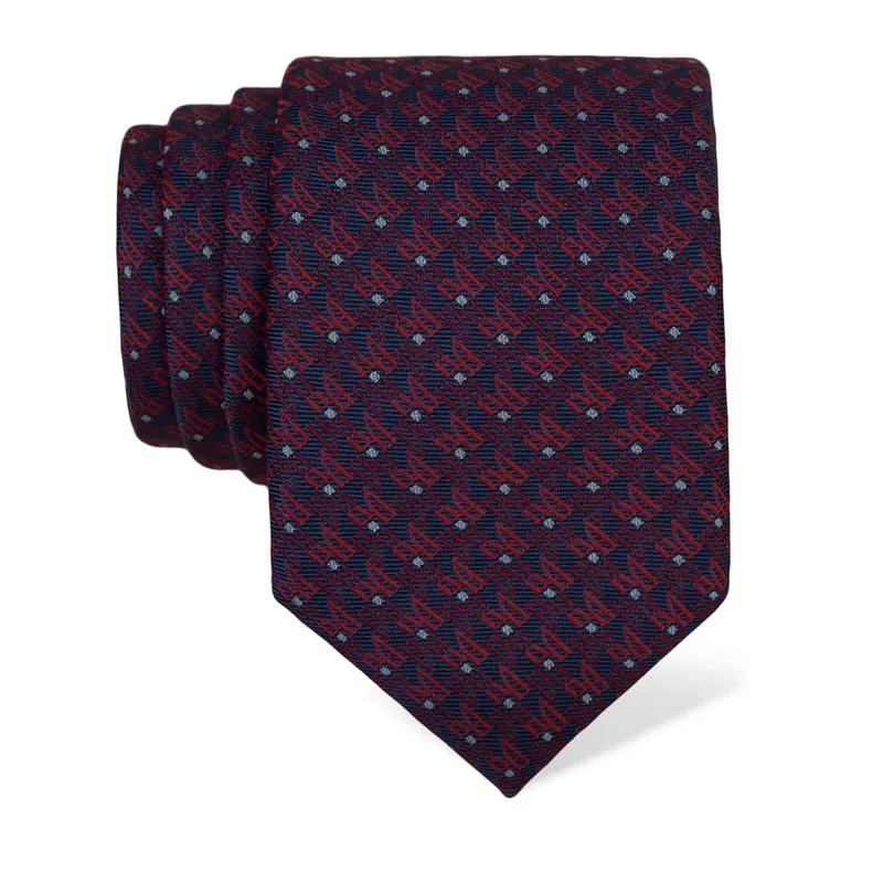 Cravat CROATA Thematic  Glagolitic alphabet Dark blue  Silk 100%  