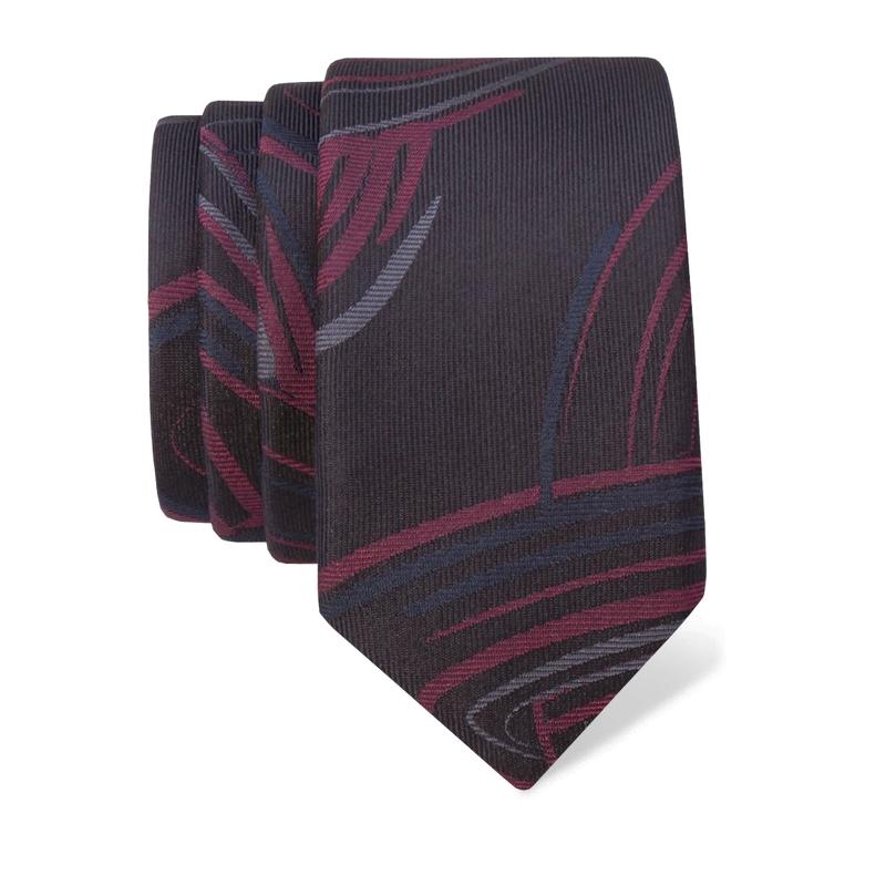 Cravat CROATA Thematic  Braiding Black  Silk 100%  