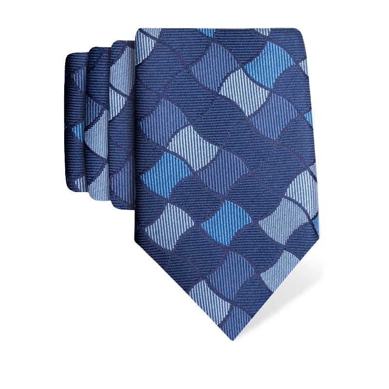 Cravat CROATA Thematic  Secession Blue  Silk 100%  