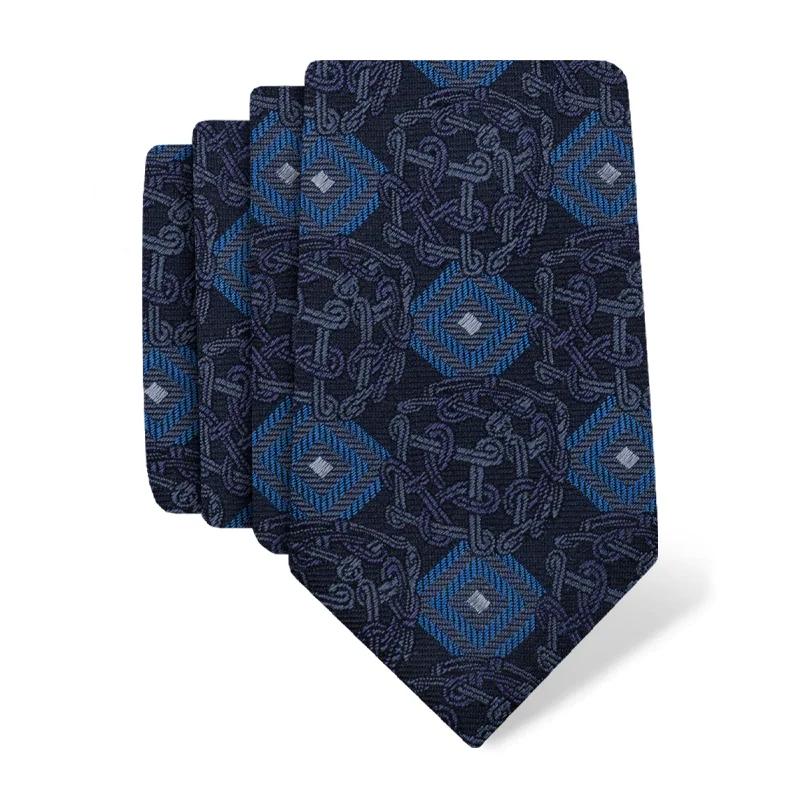 Cravat CROATA Thematic  Braiding Dark blue  Silk 100%  