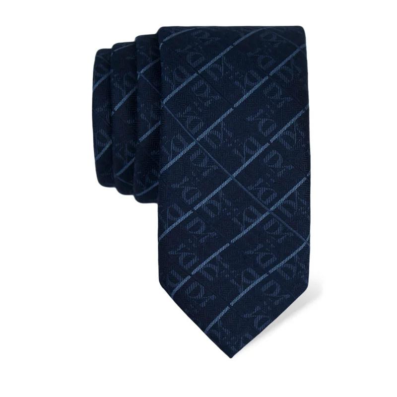 Cravat CROATA Thematic  Glagolitic alphabet Dark blue  Silk 100%  