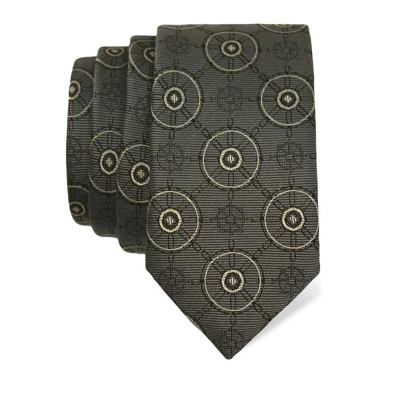 Cravat CROATA Thematic  Maritime motifs Grey  Silk 100%  