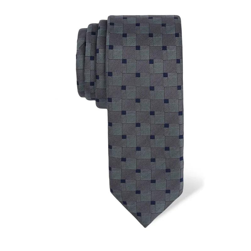 Cravat CROATA Thematic  Squares Light blue  Silk 100%  