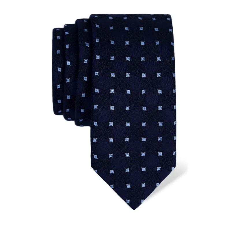 Cravat CROATA Thematic  Braiding Dark blue  Silk 100%  