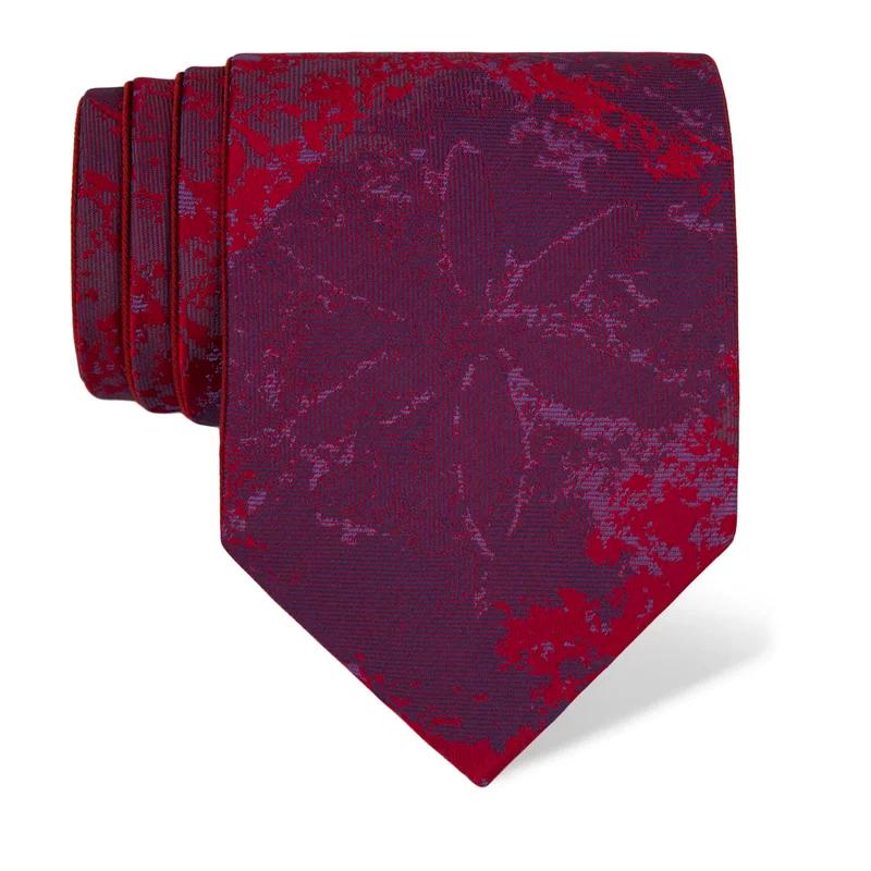 Cravat CROATA Thematic Double face Water fountain Red  Silk 100%  