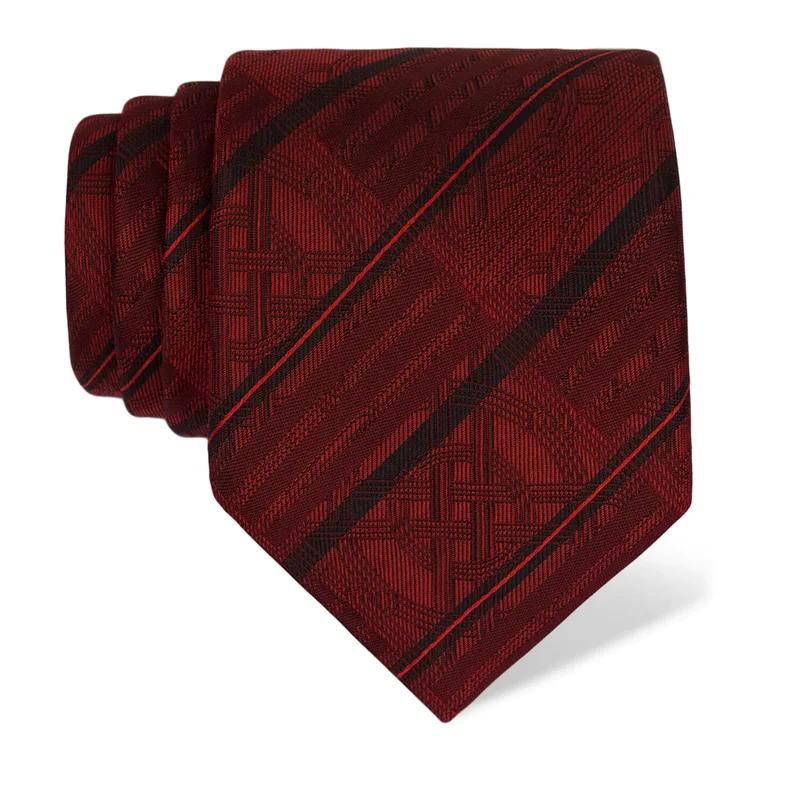 Cravat CROATA Teflon Thematic  Braiding Red  Silk 100%  