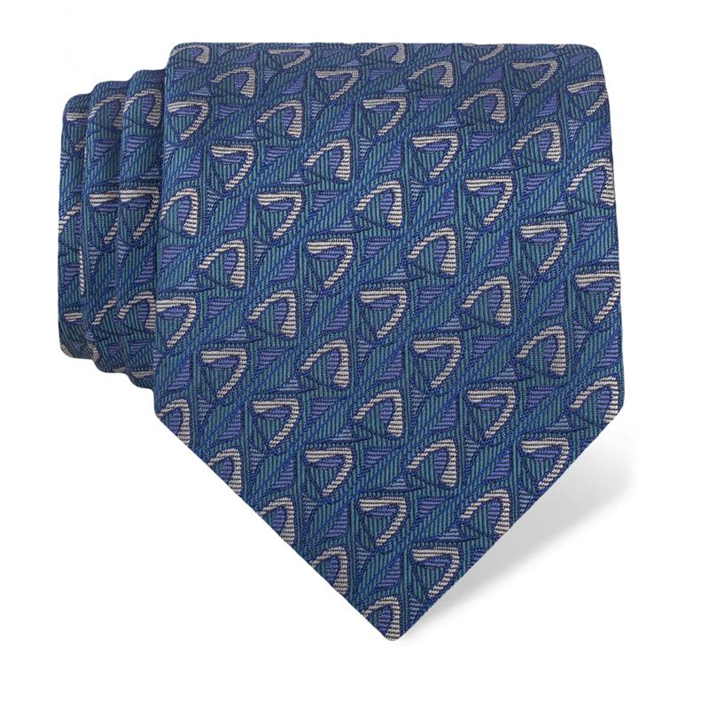 Cravat CROATA Thematic  Folk embroidery Petroleum  Silk 100%  