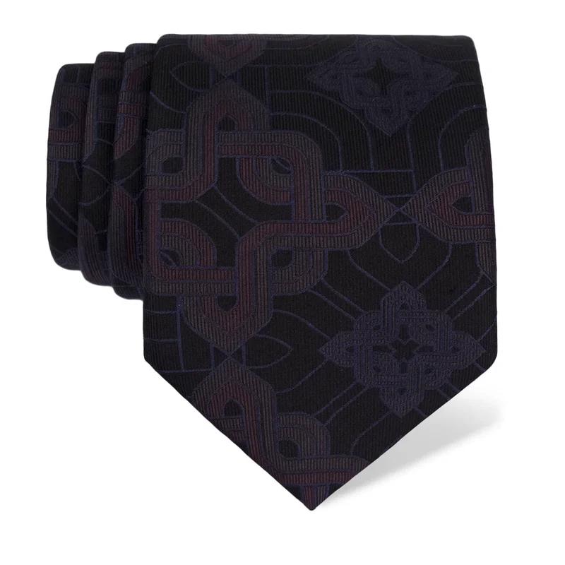 Cravat CROATA Thematic  Braiding Dark blue  Silk 100%  