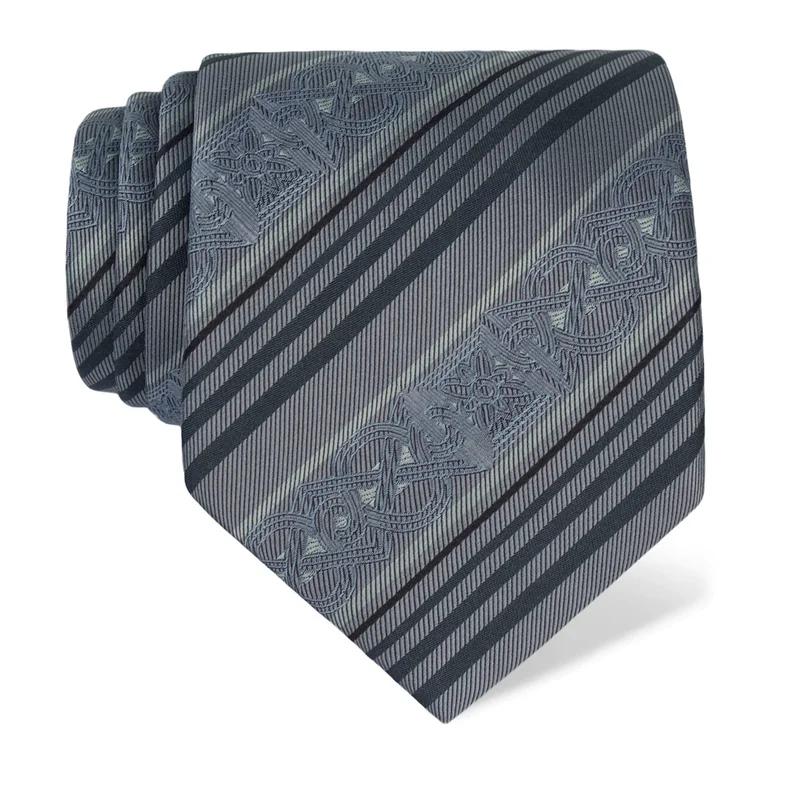 Cravat CROATA Thematic  Braiding Grey  Silk 100%  