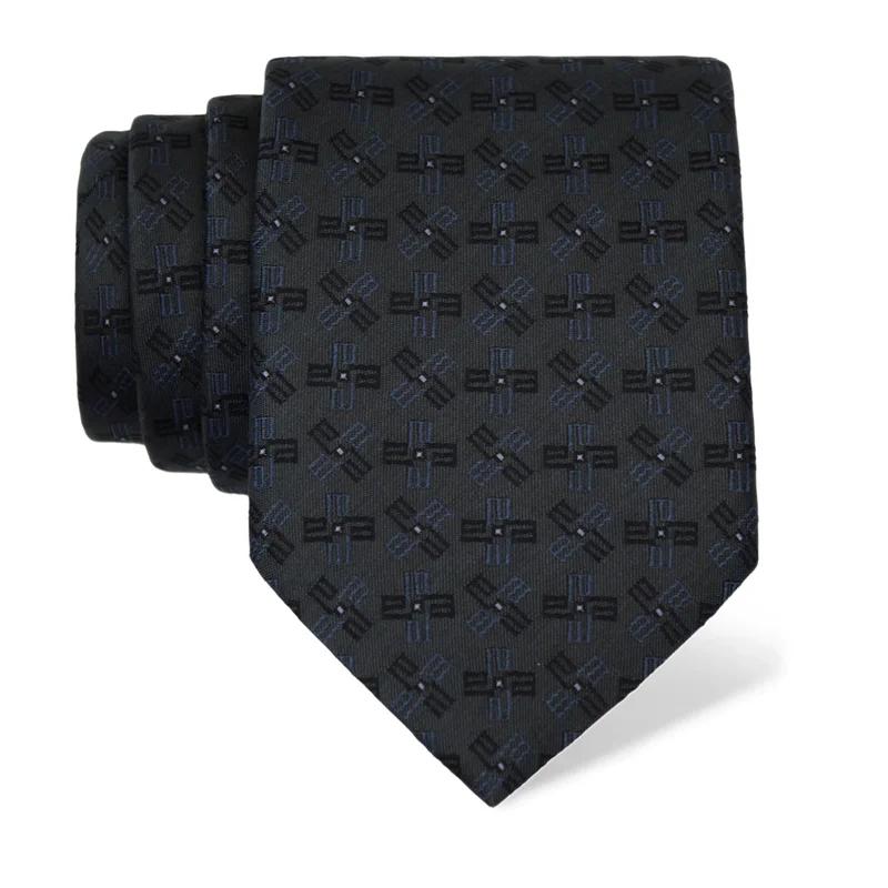 Cravat CROATA Thematic  Glagolitic alphabet Dark blue  Silk 100%  