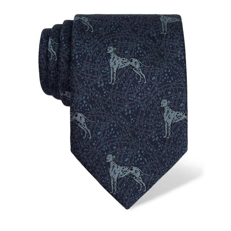 Cravat CROATA Thematic  Glagolitic alphabet Dark blue  Silk 100%  