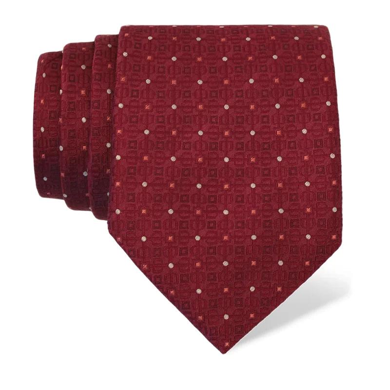 Cravat CROATA Thematic  Glagolitic alphabet Wine red  Silk 100%  