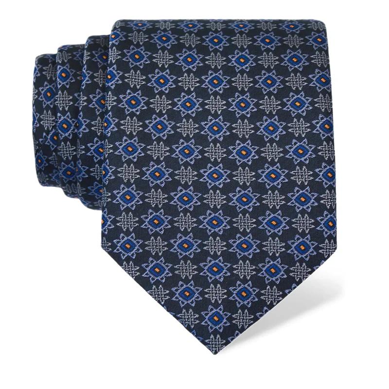 Cravat CROATA Thematic  Braiding Dark blue  Silk 100%  