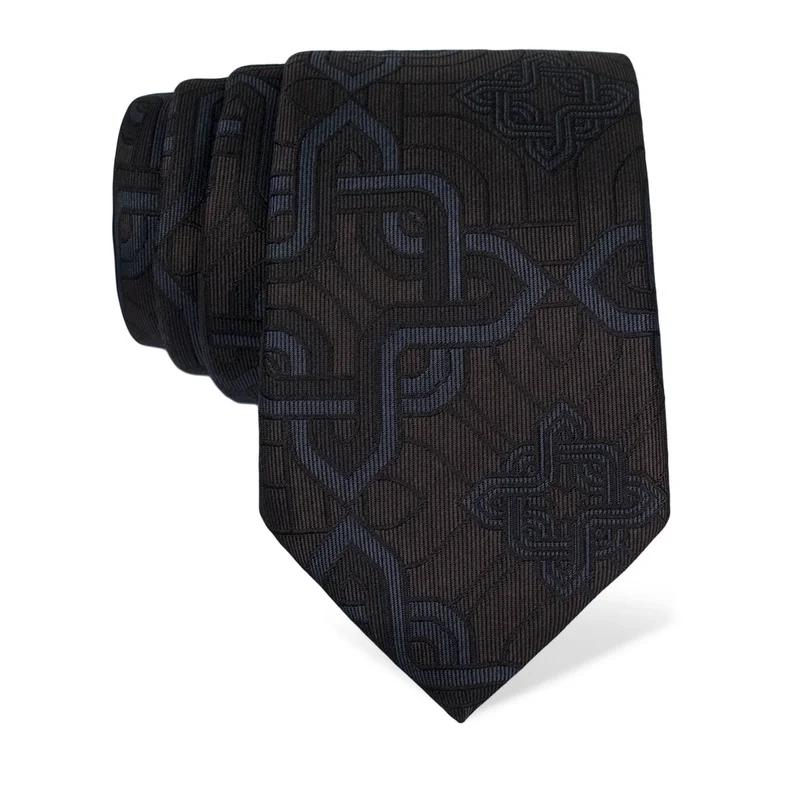 Cravat Thematic  Braiding Blue  Silk 100%  